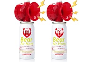 FINGIG 1.4oz Bear Horn for Self Defense, 123dB Loud Mini Air Horn, Audible Up to 1/2 Mile, Safety Air Horn for Hiking,Camping and Outdoor Protection