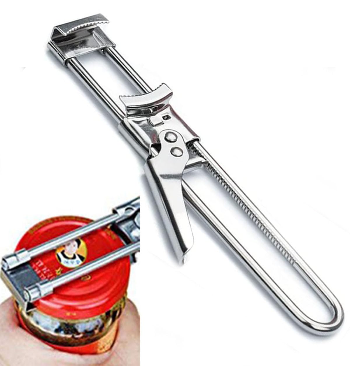 Photo 1 of **UNTESTED**
zengxiaoyun® Master Jar & Bottle Opener, Adjustable Multifunctional Stainless Steel Can Opener Jar Lid Gripper, Manual,Kitchen Accessories