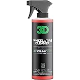 3D GLW Series Wheel & Tire Cleaner – Deep Cleaning All-in-One Formula | Removes Brake Dust, Grime, Tire Browning | Safe on All Wheels | DIY Car Detailing |16 oz