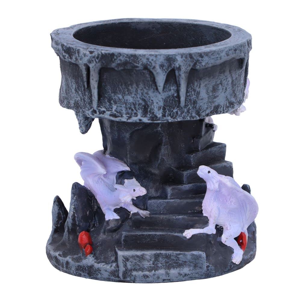 Nemesis Now Anne Stokes Dragon Mage Tea Light, Grey, 6cm
