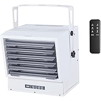 VEVOR Electric Garage Heater, 4800-Watt with Remote Control & 10 Hour Timer & Overheat Protection Wall/Ceiling Mounted Shop H