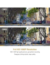Simo Dash Cam 1080P DVR Dashboard Cámara Full HD con 3 "Pantalla LCD 170 ° Gran Angular, WDR, G Sensor, Grabación de bucle Detección de movimiento Imágenes de video excelentes.
