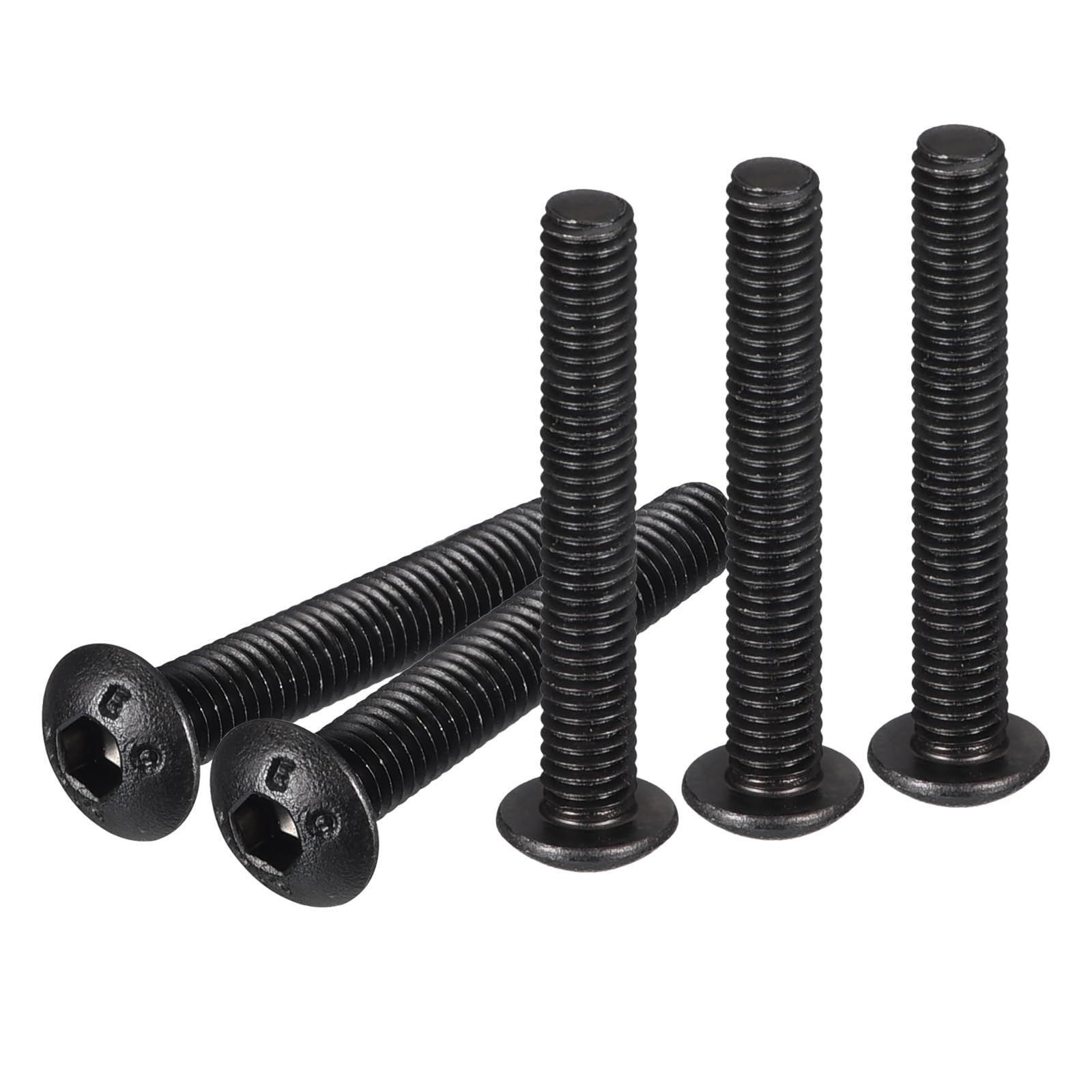 DTGN M3-0.5x20mm Button Head Socket Cap Screws - 100Pack - Good for Machine - Carbon Steel Black Oxide - Hex Drive Full Thread Fasteners