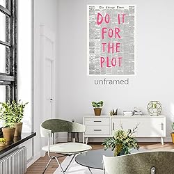 Retro Newspaper Posters for Room Aesthetic Pink