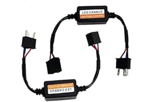 LX-LIGHT (2PCS H4(9003) Anti Flicker Harness Error Free Decoders Fit Any 7 Inch Round LED Headlight Systems Compatible with J