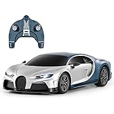 MIEBELY Remote Control Car - 1/24 Scale Fast Rc Race Car, Bugatti Chiron 3.7V 500 mAh Toys with Headlight, Racing Hobby Model Birthday Ideal Gifts for Adults Kids Boys Age 6 7 8 9 10 Year Old