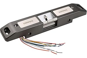 UHPPOTE Surface Mounted Electric Strike Door Lock for Push Panic Bar Access Control Exit Rim Rod Device Emergency Door