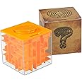 ThinkMax Money Maze Puzzle Box for Kids and Adults, Perfect Money Holder Maze Puzzle Gift Box (Orange)