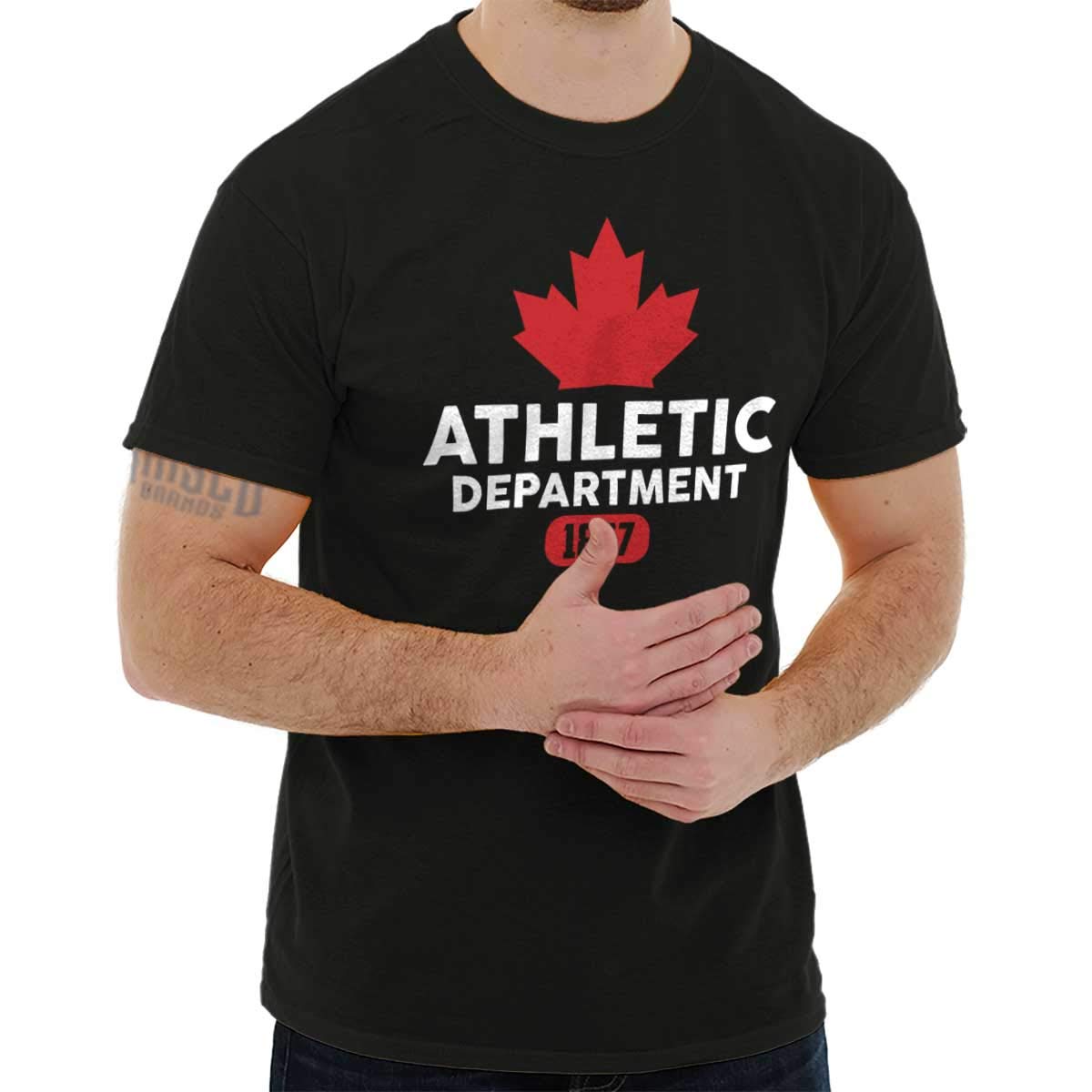 Canadian Athletic Departt Maple Leaf T Shirt Tee Stellanovelty