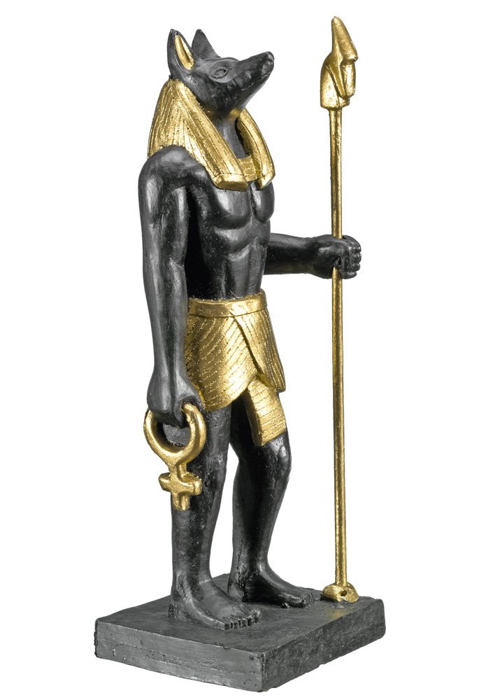 Nobby Aquarium Ornament, Anubis, Black, Classic, One Size, Halloween, Plastic, Hanging, 7 x 6 x 18 cm