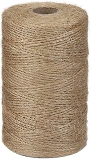 Vivifying 200m Jute-Schnur, Braun Natur Juteschnur für Garten Bilder Pflanzen Basteln