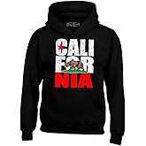 shop4ever California State Flag Bear Hoodie Sweatshirts