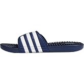 adidas Unisex-Adult Adissage Slides | Massage Slides, Cloudfoam Footbed, EVA Massage Nubs, Adjustable Hook-and-Loop Closure, For Post-Workout Recovery