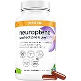 Bilberry Supplement for Eyes &ndash; Eye Vitamins with CoQ10, Niacinamide, Grape Seed Extract &amp; Saffron &ndash; Supports Pressure &amp; Optic Nerve Health &ndash; Neuroptene 60 Capsules