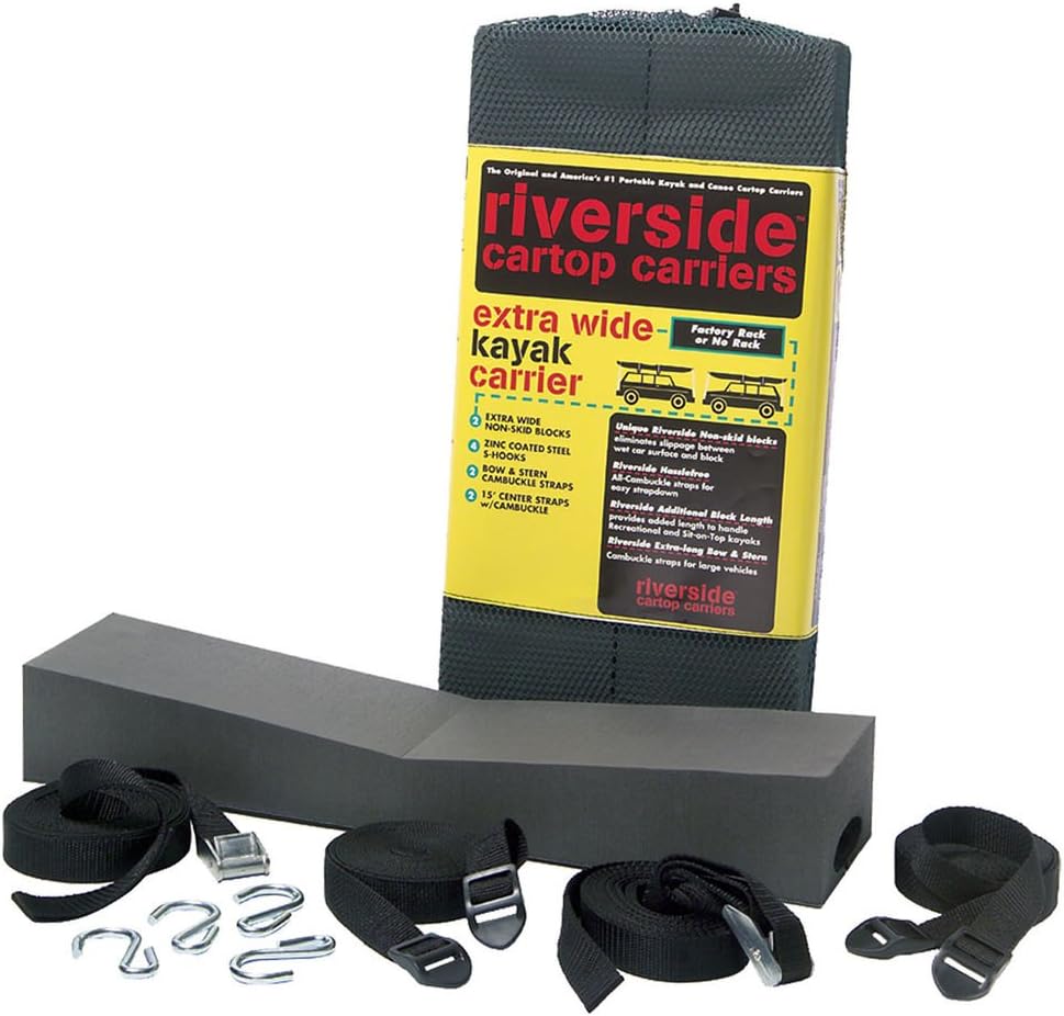 Riverside Cartop Carriers Extra Wide Kayak Kit