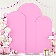 Set Of 3 Arch Backdrop Cover 4FT, 5FT, 6FT, Spandex Fitted Wedding Arch Backdrop Stand Cover, Chiara Backdrop Cover For Wedding Birthday Party Baby Shower Arch Stand Decoration (Frame Not Included