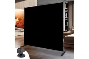 HOMSCREENER Room Divider 6FT Single Panel Privacy Screen, 71'' Wide Fabric Indoor Room Divider Wall Divider for Room Separation, Portable Room Partitions and Dividers Freestanding Temporary Wall Room Separators