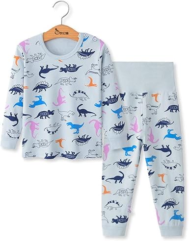 Dotbuy Ensemble De Pyjama Bebe Enfants Filles Garcons Pyjamas Set 2 Pieces 100 Coton Top Manches Longues Taille Haute Pantalon Hiver Chaud Vetements De Nuit Amazon Fr Vetements Et Accessoires