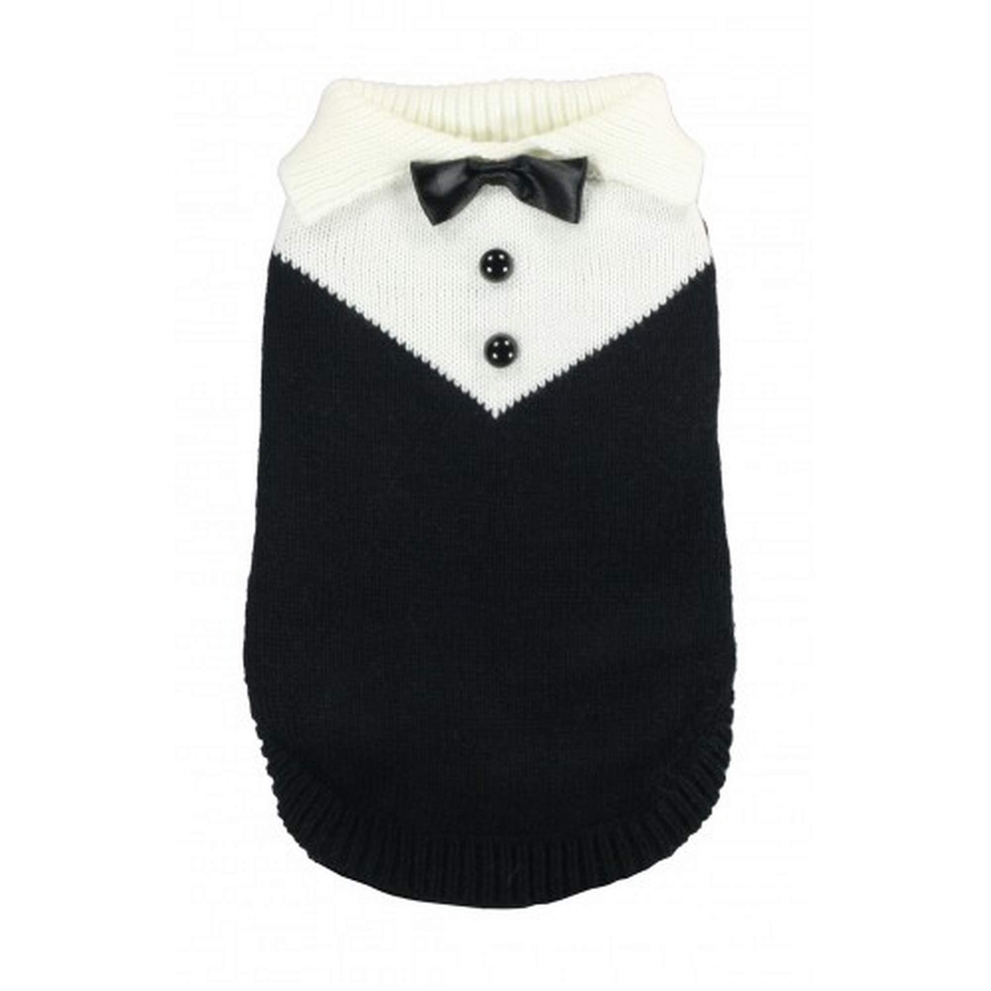 Hip Doggie HD 7TXBK XS Tux Sweater – JUMPER, XS, Black
