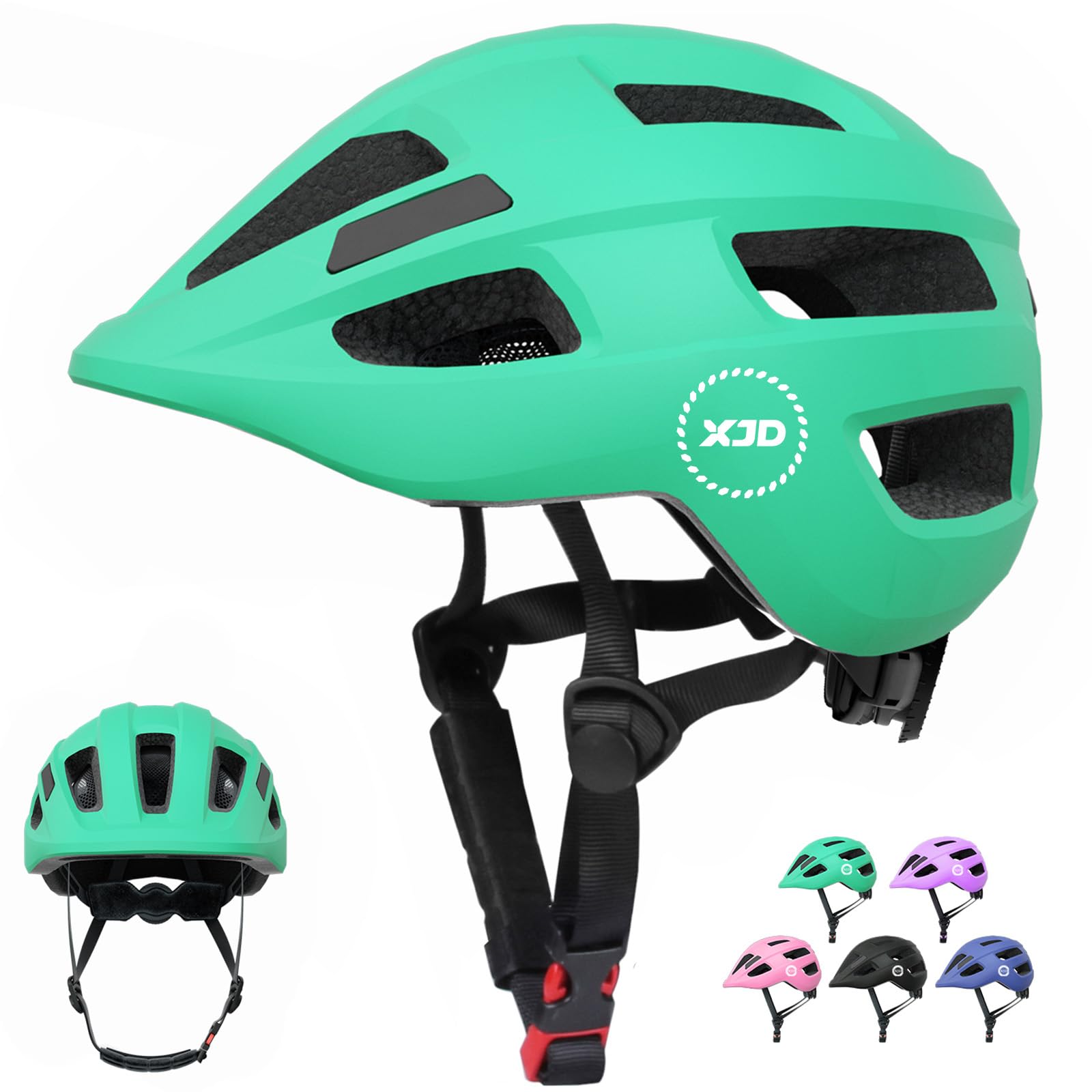 XJD Kids Helmet Age 2 Toddler Bike Helmet CE EN Certification Helmet Kids Impact Resistance for Bicycle Scooter Rollerskate Skateboard Age 2-8 Years Old Boys Girls (Green, XS)