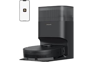 DREAME D20 Plus Robot Vacuum, 13,000Pa Suction, DuoBrush for Pet Hair, Dust Auto-Empty, LDS Navigation, 2-in-1 Vacuum & Mop, 