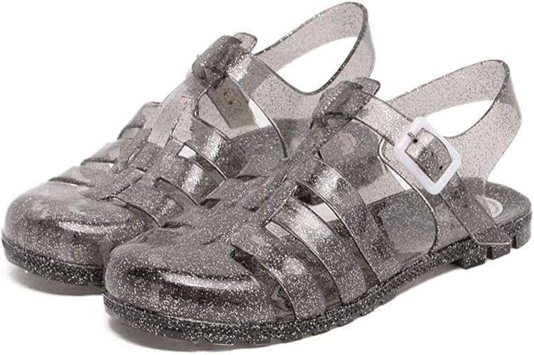 clear jelly sandals womens