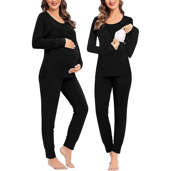 thumbnail image 2 of Womens Pajama Sets 2pcs Long Sleeve Sleepwear 2 of 10
