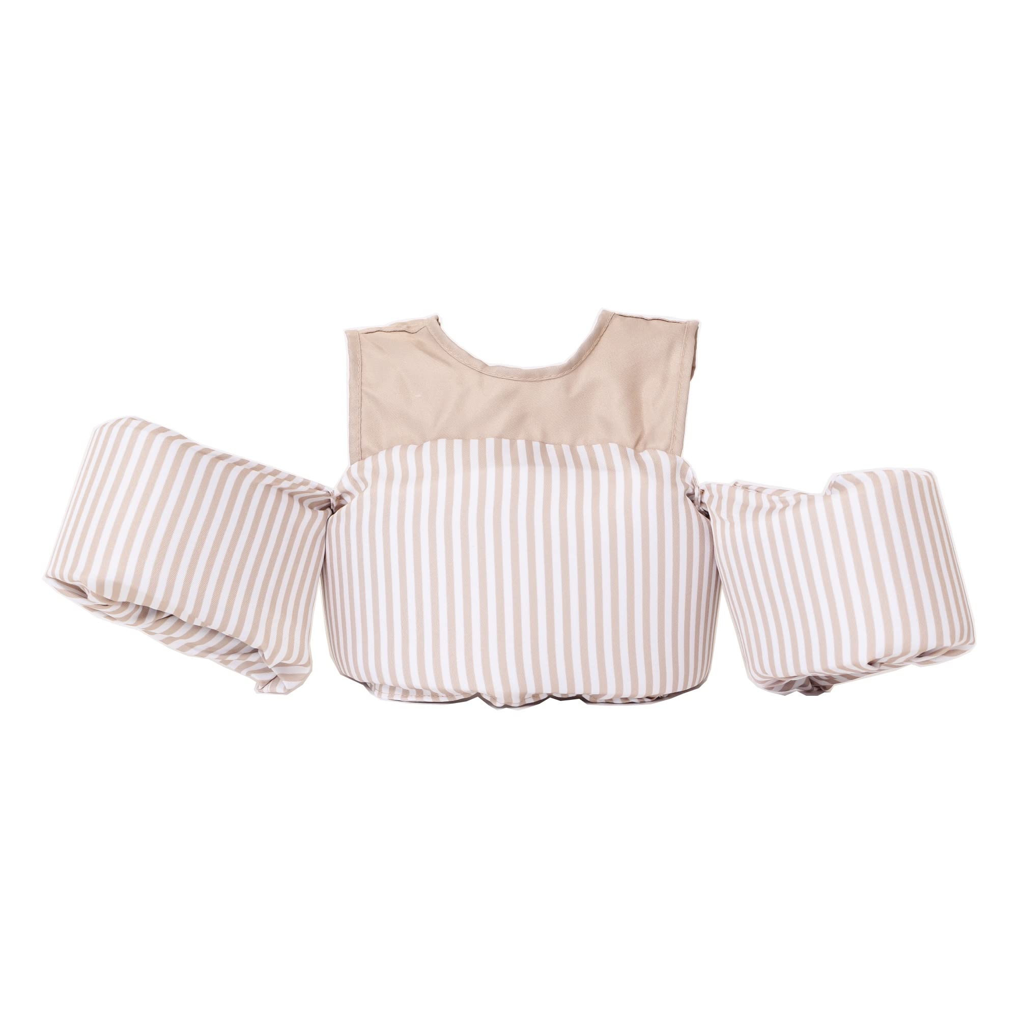 Photo 1 of Sisterly Market Colorblock Swim Vest, Toddler Life Jacket, Cute, Simple, Life Vest for Boys and Girls (Tan Stripe)
