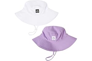 BUCAUM Baby Toddler Sun Hat,Kids Summer UPF 50+ Foldable Beach Bucket Hat for Boys Girls Children