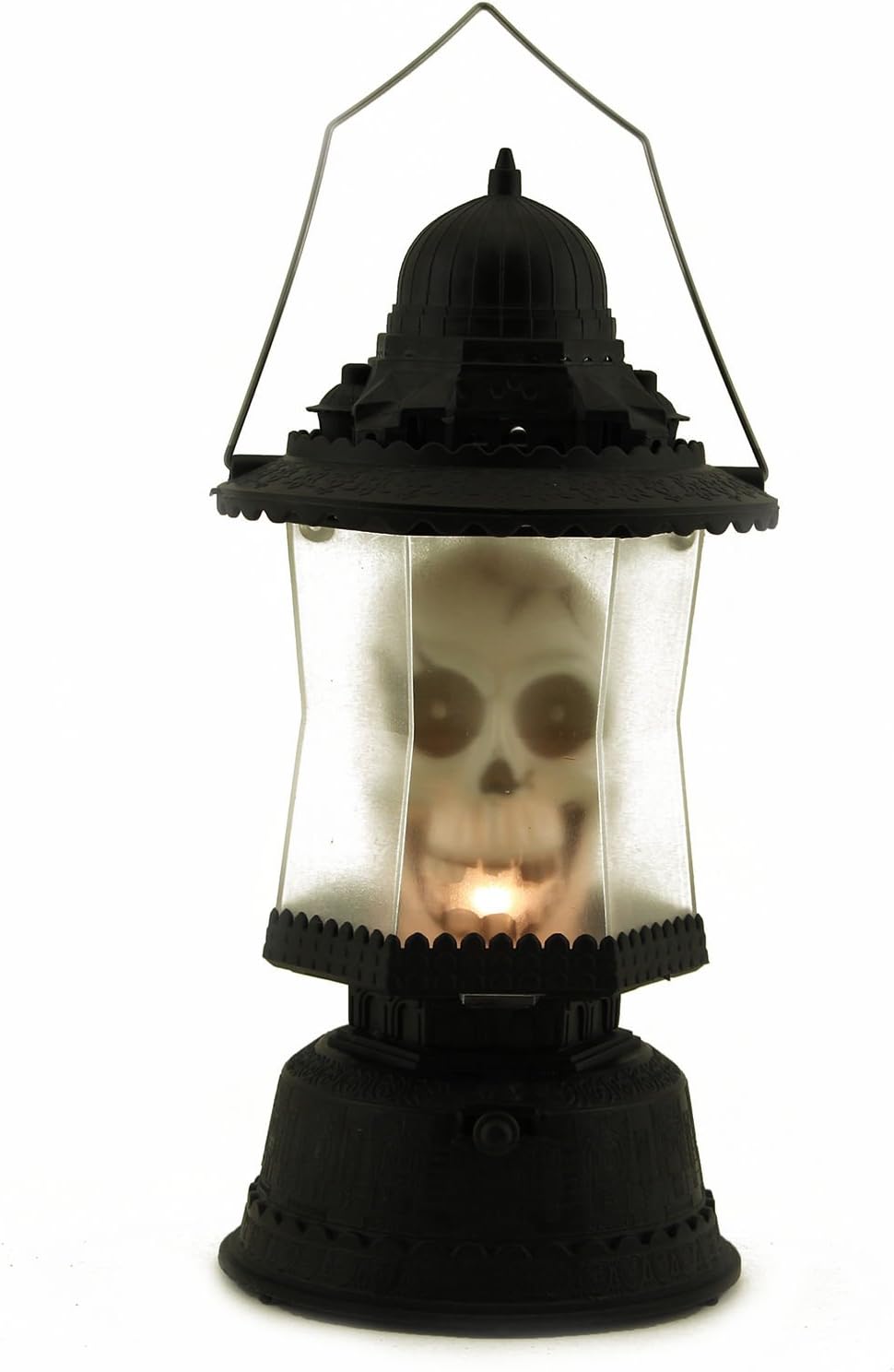 New LED Skull Lantern Music Sounds Light up Scary Skeleton