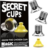 Magic Makers Secret Cups Magic Trick - 3 Cups with Yellow Pawn