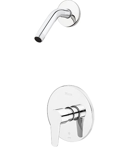 PFISTER Pfirst Modern Duscharmatur 1-Griff – Gebürstetes Nickel, Für Wanne & Brause, Ohne Duschkopf