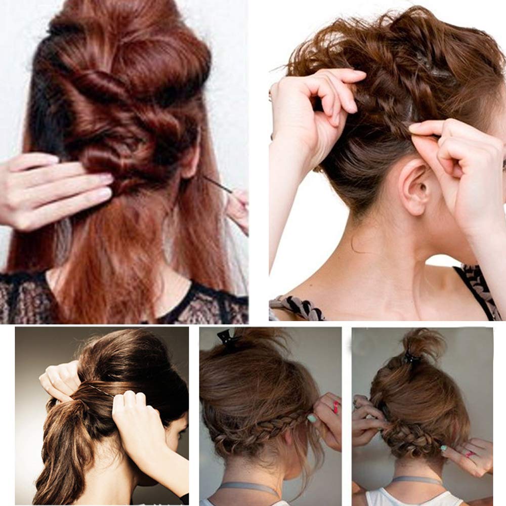 200 CT Hair Bobby Pins Black with Cute Case, Bobby Pins for Buns, Premium Hair Pins for Kids, Girls and Women, Great for All Hair Types, 2.16 Inches : Beauty