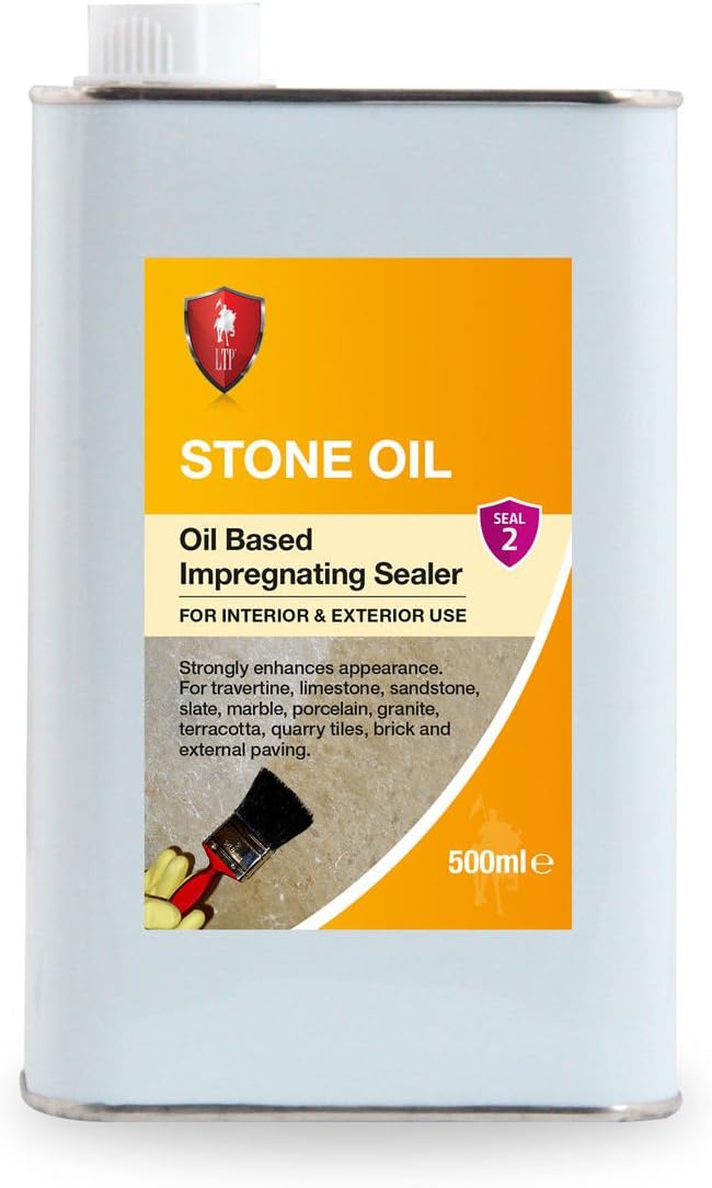 LTP Stone Oil 500ml - Pre-Polished Impregnating Sealer for Porous Stone and Tiles