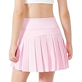 Stelle Girls Tennis Skirts with Inner Shorts Pockets Golf Skirts Athletic Running Workout Pleated Skort 5-15Years