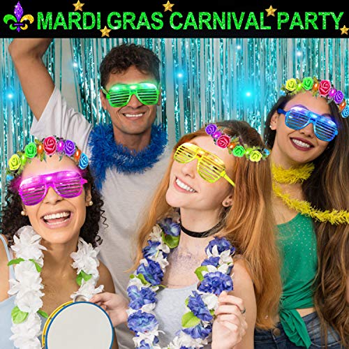 TURNMEON 20 Pack LED Glasses,Light Up Glasses Glow In The Dark Mardi Gras Party Favors Supplies for - //medicalbooks.filipinodoctors.org