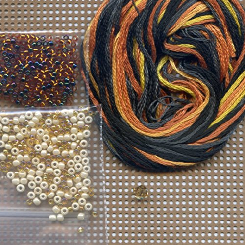 Monarch Butterfly Beaded Counted Cross Stitch Ornament Kit Mill Hill 2012 Spring Bouquet MH18-2105