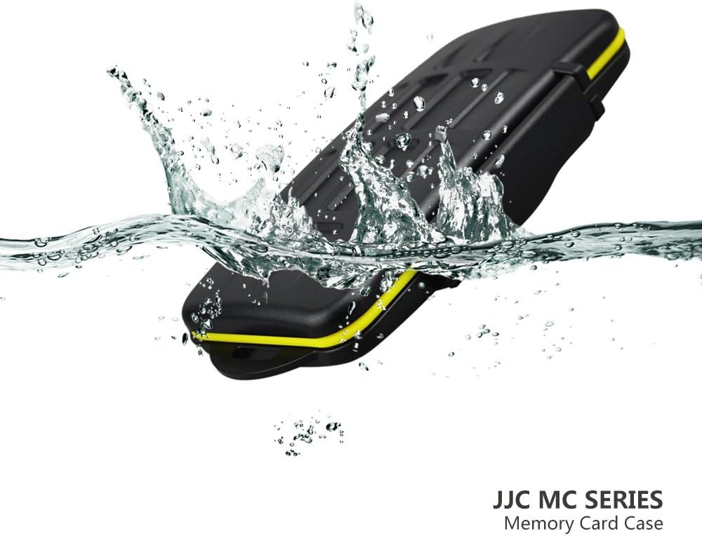 JJC Memory Card Case Water-resistance Carrying Holder Storage 6 PCS CF Compact Flash Cards Protector Box with Carabiner - Image 5