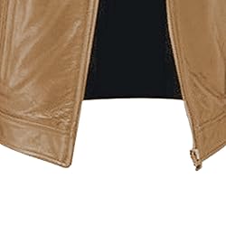 SWJGLITTR Men Slim Fit Motorcyle Leather Jacket
