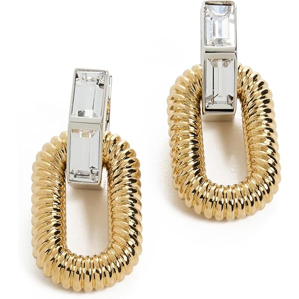 Amazon.com: rabanne Women's XL Link Hoops, P710 Gold, One