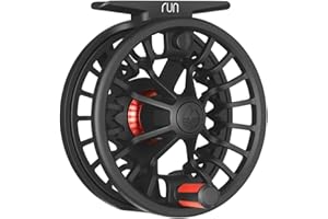 Redington Run Fly Fishing Reel – Lightweight All-Water Reel with Carbon Fiber Drag, Large Arbor, Die-Cast Frame & Ergonomic Handle – 3/4, 5/6 & 7/8 Weights for Trout, Redfish, Bass & More