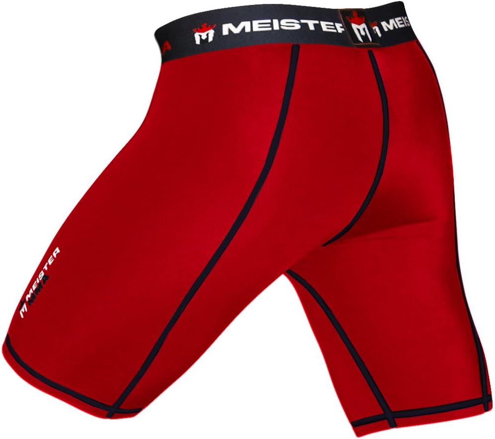 Meister MMA Compression Rush Fight Shorts w/Cup Pocket : Clothing