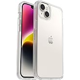 OtterBox iPhone 14 Plus Symmetry Series Case - CLEAR , ultra-sleek, wireless charging compatible, raised edges protect camera & screen