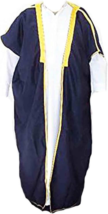 Amazon.com: bonballoon Dark Blue Bedouin Arabian Men Saudi Gulf Abaya Thobe Galabeya Muslim 