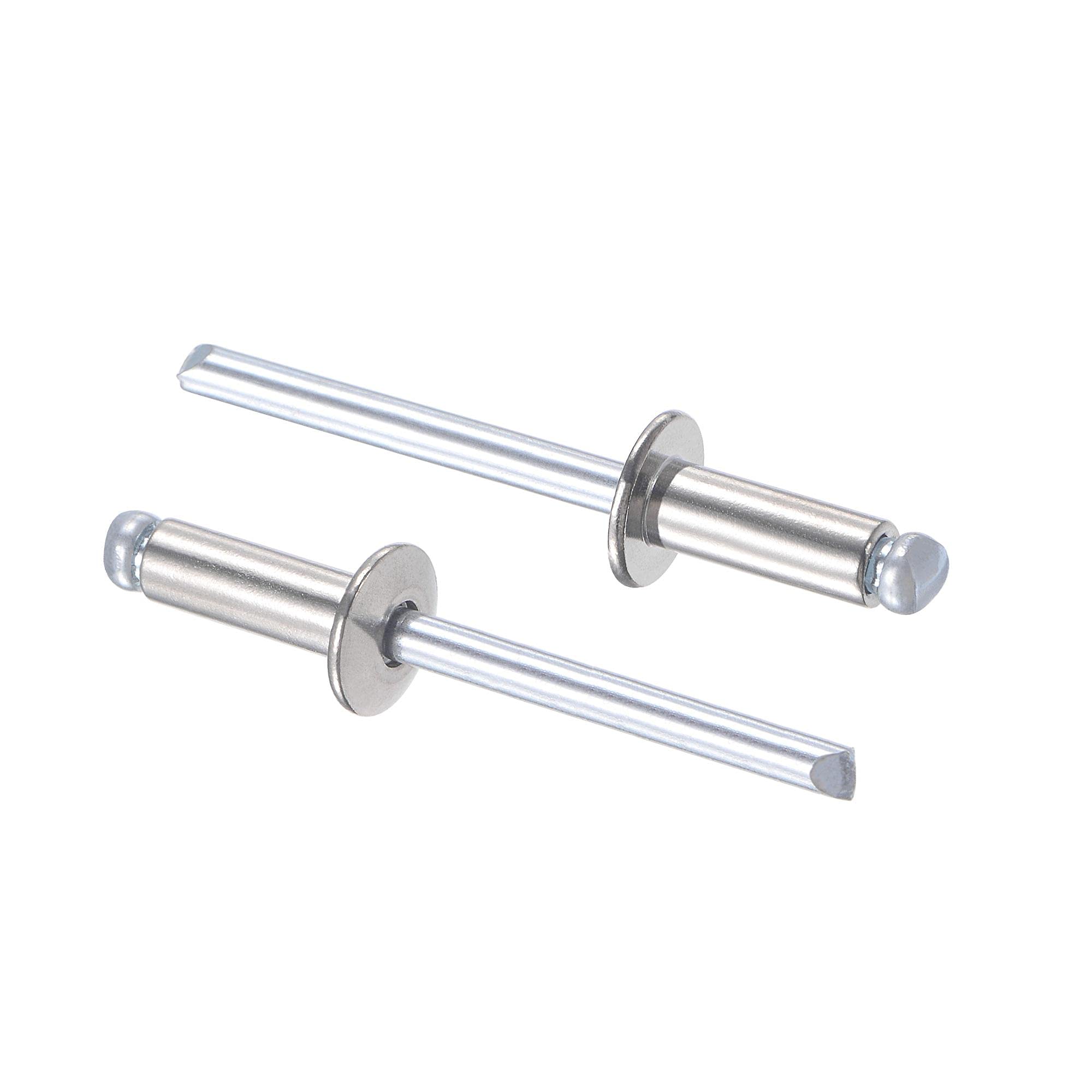 sourcing map Blind Rivets 304 Stainless Steel 5mm Diameter 13mm Grip Length Silver 50pcs