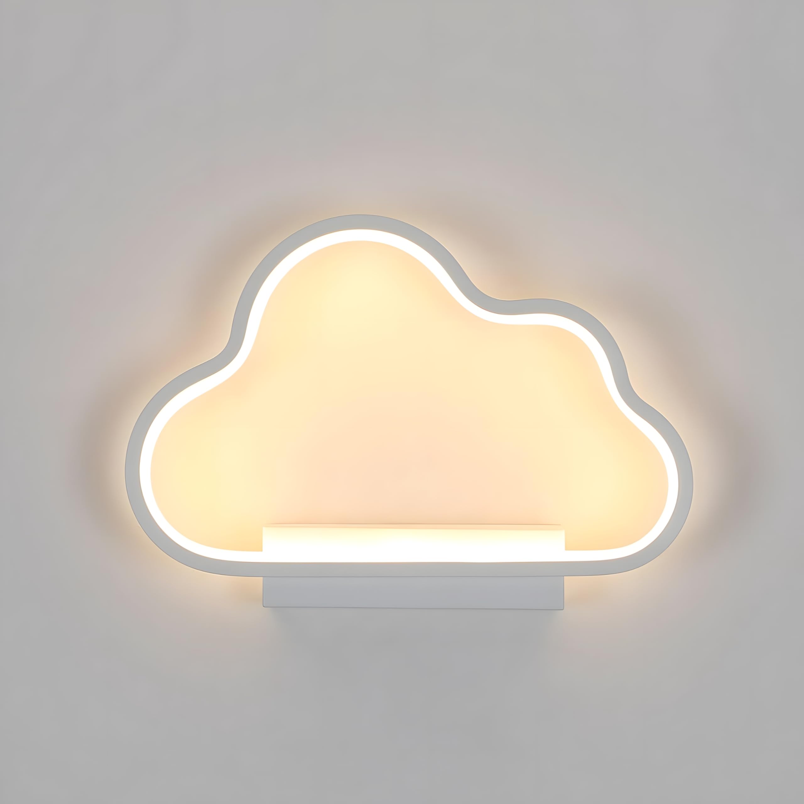 ZTWLEED Indoor LED Wall Light,20W 2200LM Modern Wall Lamp LED 3000K/4000K/6000K,Cloud Wall Lighting for Kids Room Bedroom Living Room Hallway,White 110-240V