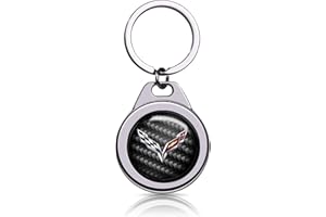 XIGRALUCK Car Keychain for Corvette C1 C2 C3 C4 C5 C6 C7 C8 1LT 2LT 3LT Chrome Metal Alloy Logo Key Chain Gifts Fit Car Keyring Accessories