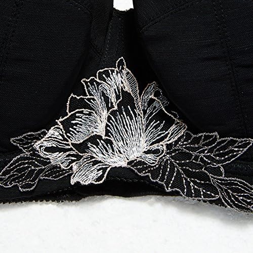 Plus size sexy embroidered Bra/ adjusting gathered Bra-A 80E