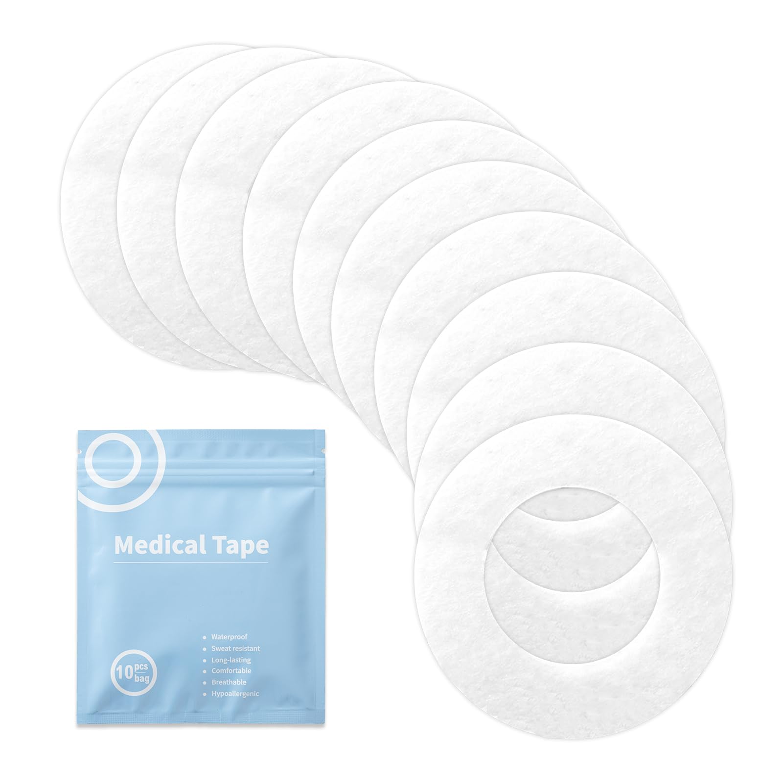 sinocare CGM Sensor Covers, Waterproof, Continuous Glucose Monitor Protection, a Pack of 10 Pieces