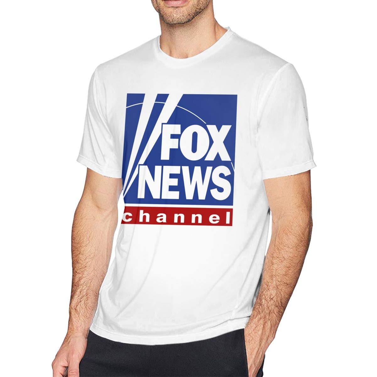 Fox News Channel Logo S Short Sleeve Classic Tee Design Basic T Shirts